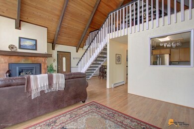 Living Room w/Exposed Beams