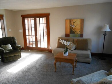 Large, bright family room. The beautiful french do
