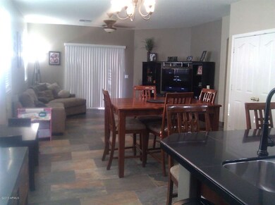 Family room view from kitchen