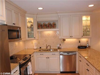 Kitchen - Tiled Backsplash-Handcut Glasswork in Ca