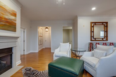 Living room featuring light hardwood / wood-style 
