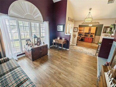 Front room with plantation shutters