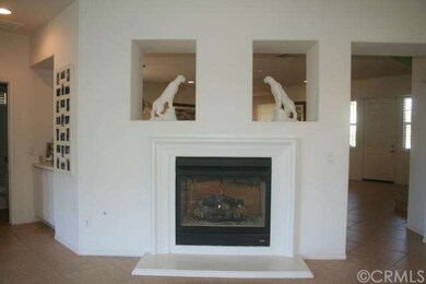 Dual fireplace in family room