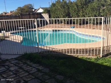Fenced pool