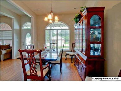 Dining room with large picture window