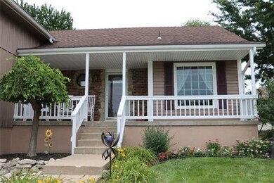Relax on this large front porch!