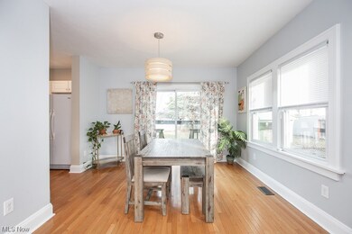 Dining room featuring light hardwood / wood-style flooring
