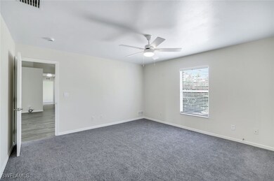 Newly carpeted and freshly painted Primary bedroom