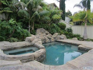 Private pool and spa with beautiful lush landscapi