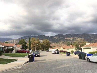 View of the street and the mountains