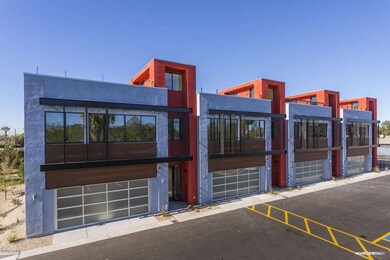 A pod of four single-family homes