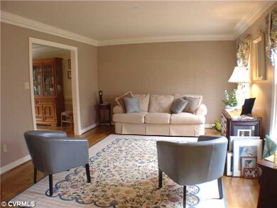 Living Room - Living Room with wood floors and den