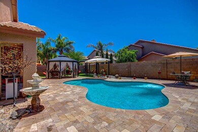 Pool with Travertine Paver Surround