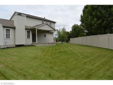 Backyard with partial privacy fence