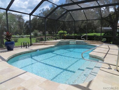 Pool with spillover Spa