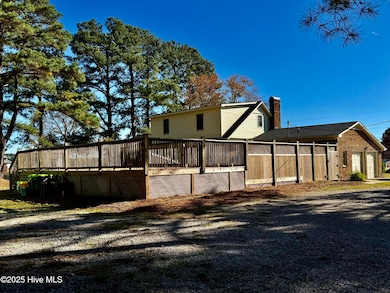 Back side of property