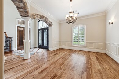 The dining room is elegant and inviting, perfect f