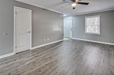 Living room with new LVT