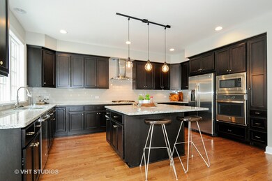 Center Island, stainless steel appliance package. 
