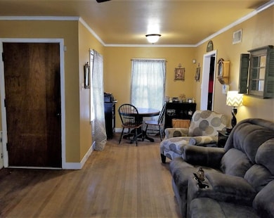 Homes features a living room/dining room combo.