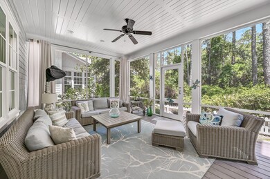 Screened back porch