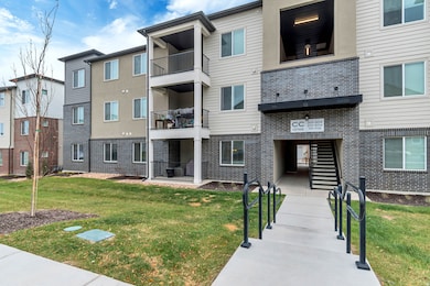 View of property with stairway and a residential view