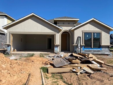 Stucco is done and just waiting for the brick to arrive.