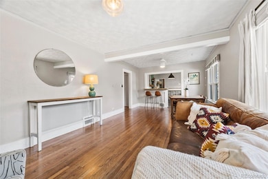 Remodeled interior with open layout