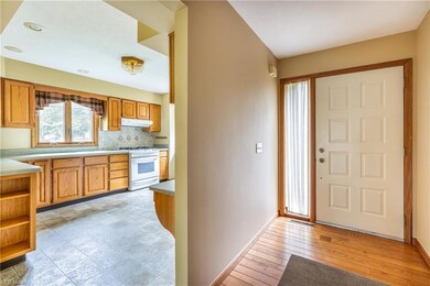 Entryway leads right into the kitchen and dining a