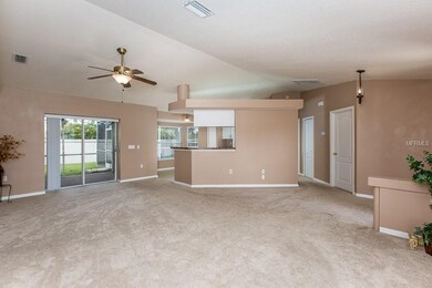 Open living space to kitchen, laundry room and mas