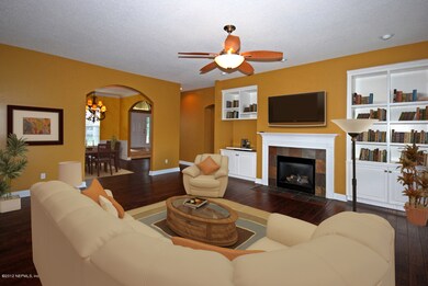 staged family room