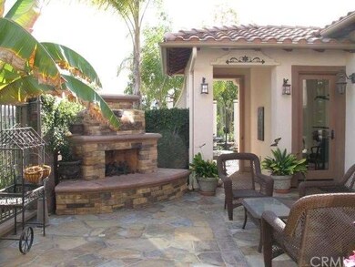 Front courtyard with sitting area and warming fire