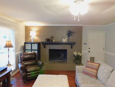 Wood burning fireplace