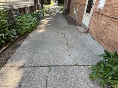 Exterior view of brick siding