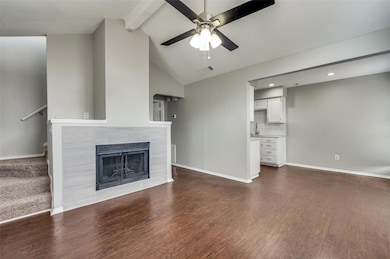 Unfurnished living room featuring visible vents, b