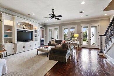 Spacious den with surround sound wireless controll
