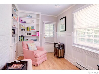 Sunroom or study with wainscoting