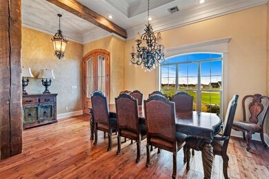 Dining room with back to entry to kitchen.
