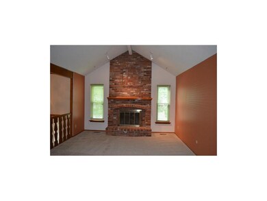Family room with fireplace