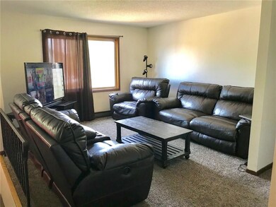 Spacious lower level 3/4 bath with ceramic tile