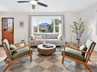 Views of the flatirons & Bear Peak out of the living room picture window. #awesome