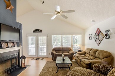 Vaulted ceilings give this home a light & airy feeling,