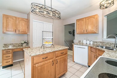 Tile floors and sharp granite counters