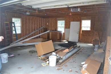 inside of upper floor of garage