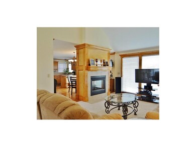 The great room is partially open to the kitchen.