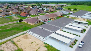 Aerial view of residential area