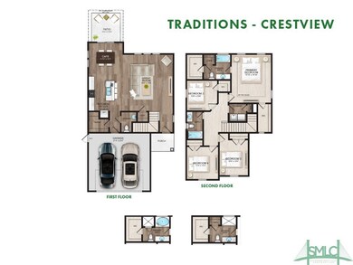 Rendering only. Plan orientation, colors, details