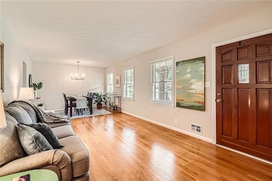 The living room dining room combination is perfect