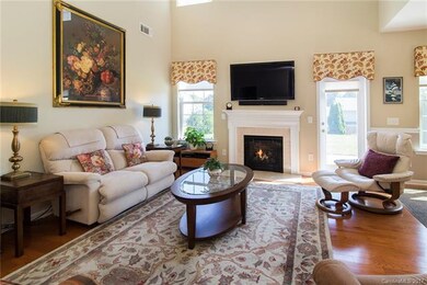 The Great room features a fireplace with gas logs,