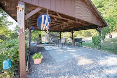 View of carport area